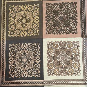 Vintage Anthropologie Boho dinner napkins Set of 10 Matching 100% Cotton Napkins